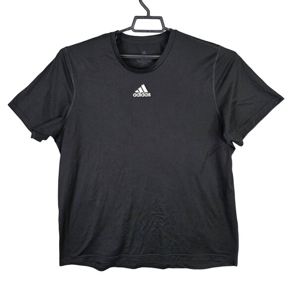 Mens Adidas Black Creator Tee Shirt Short Sleeve Crewneck 100% Polyester Size XL - Picture 1 of 7